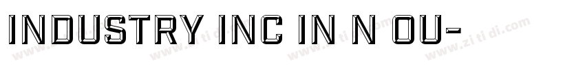 Industry Inc In N Ou字体转换